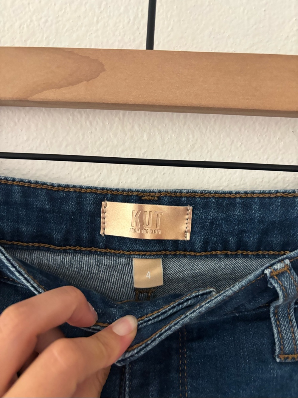 Kut from the Kloth sienna cuffed high waisted wide leg jeans - Picture 3 of 4